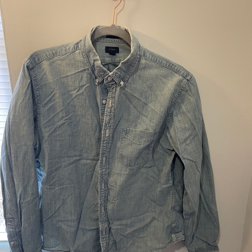 J. Crew Jean button up shirt